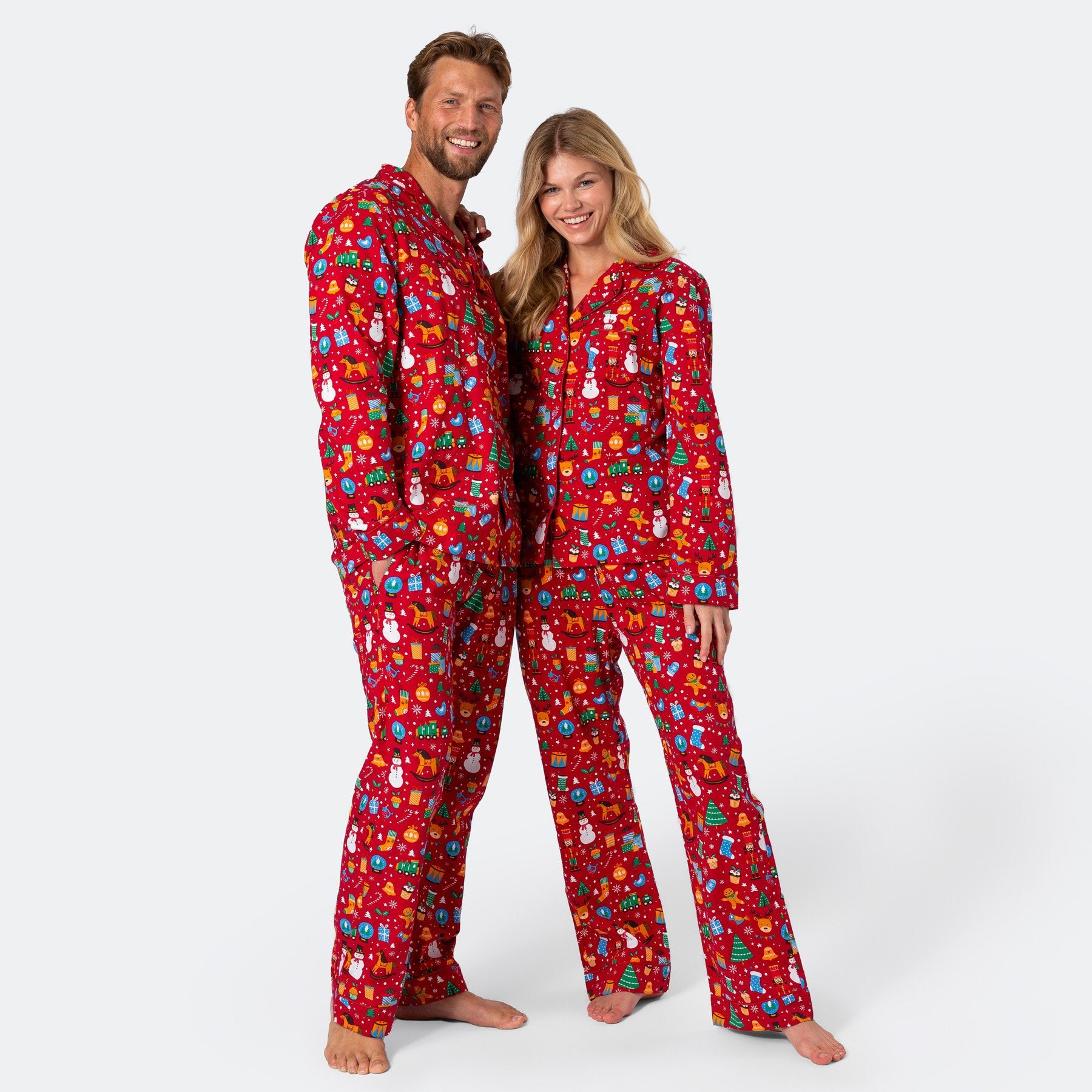 Juledrøm Rød Pyjamas Herre - Din julesweater